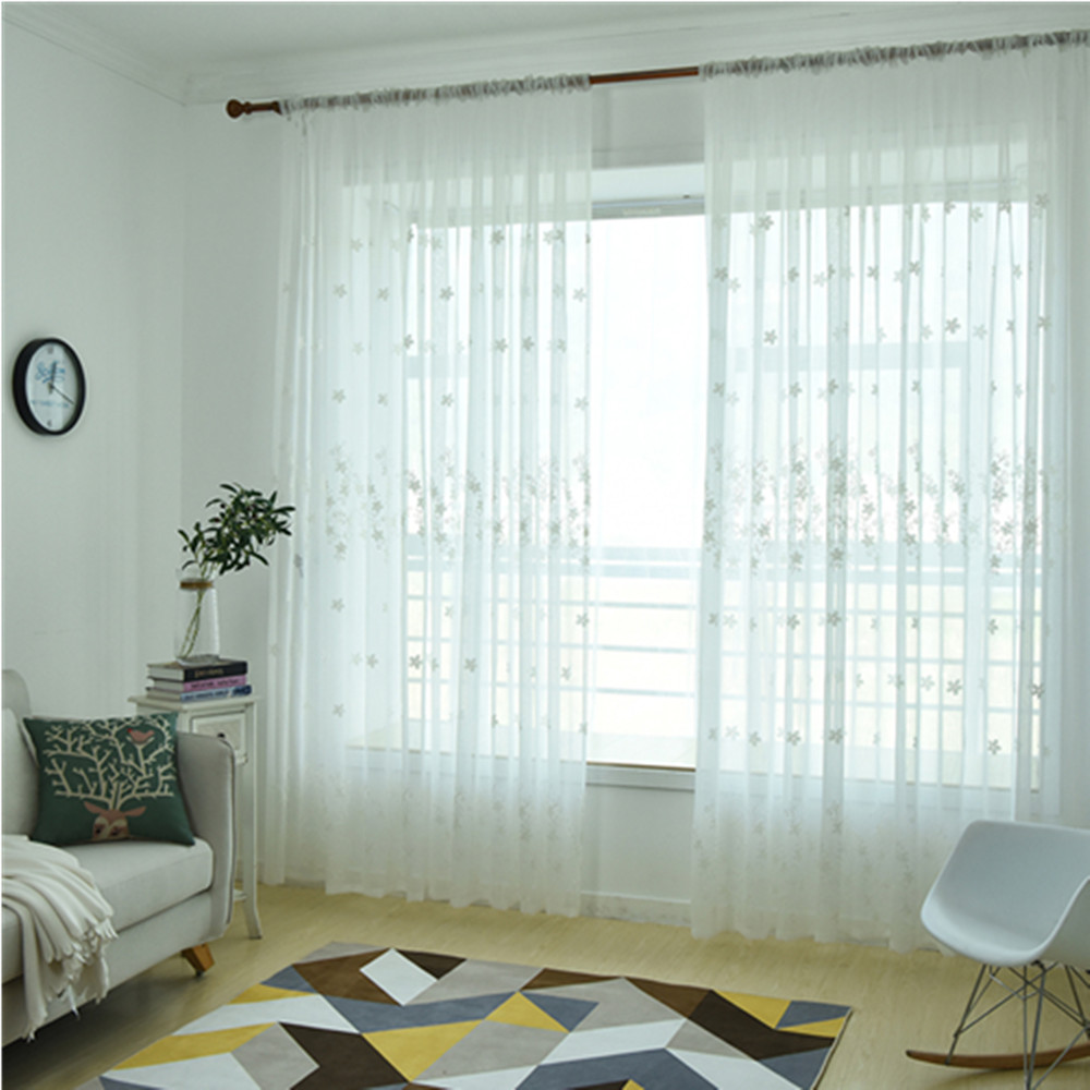 Embroidery Small Floral Screens Curtains