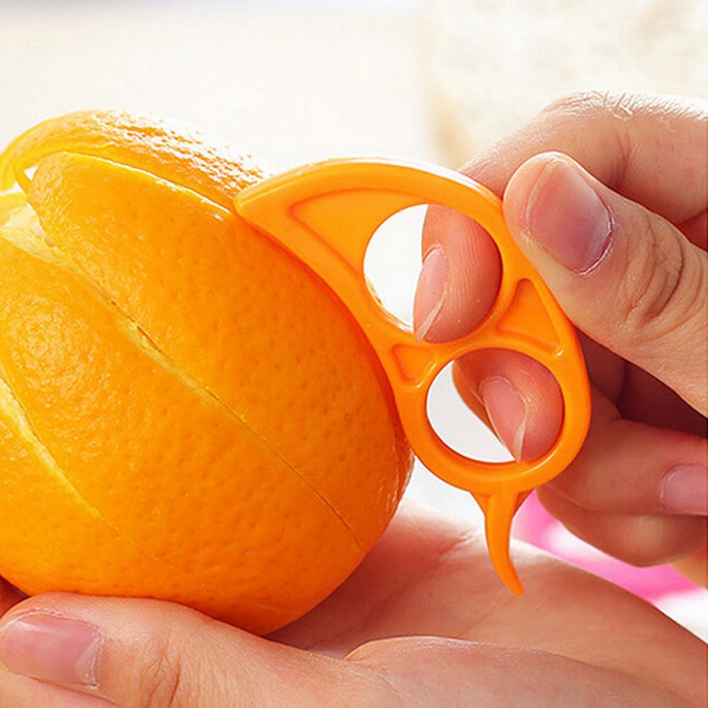 10 Pcs Orange Opener Peeler Slicer Cutter Lemon Citrus Fruit Skin Remover