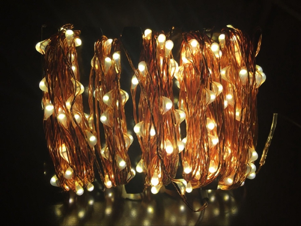 1PC 30M/98.4FT Waterproof Silver Wire 300LEDS LED String Lights for Festival Christmas with Power Adapter AC100-240V