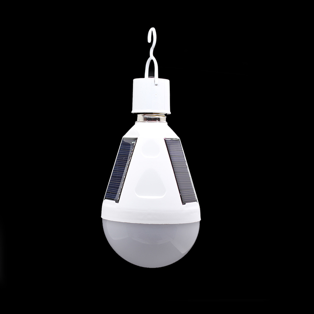 CHNTOYO 12 W Portable Solar Powered Emergency LED Bulb - WHITE