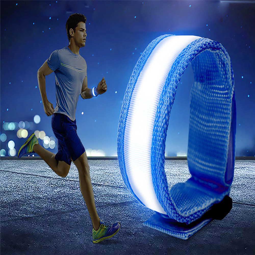 YWXLight Running Safety Glow Light Arm Band LED Wrist Straps Light