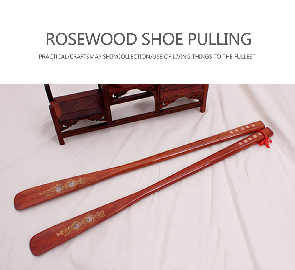 Rosewood Shoehorn Wearing Shoes Tool