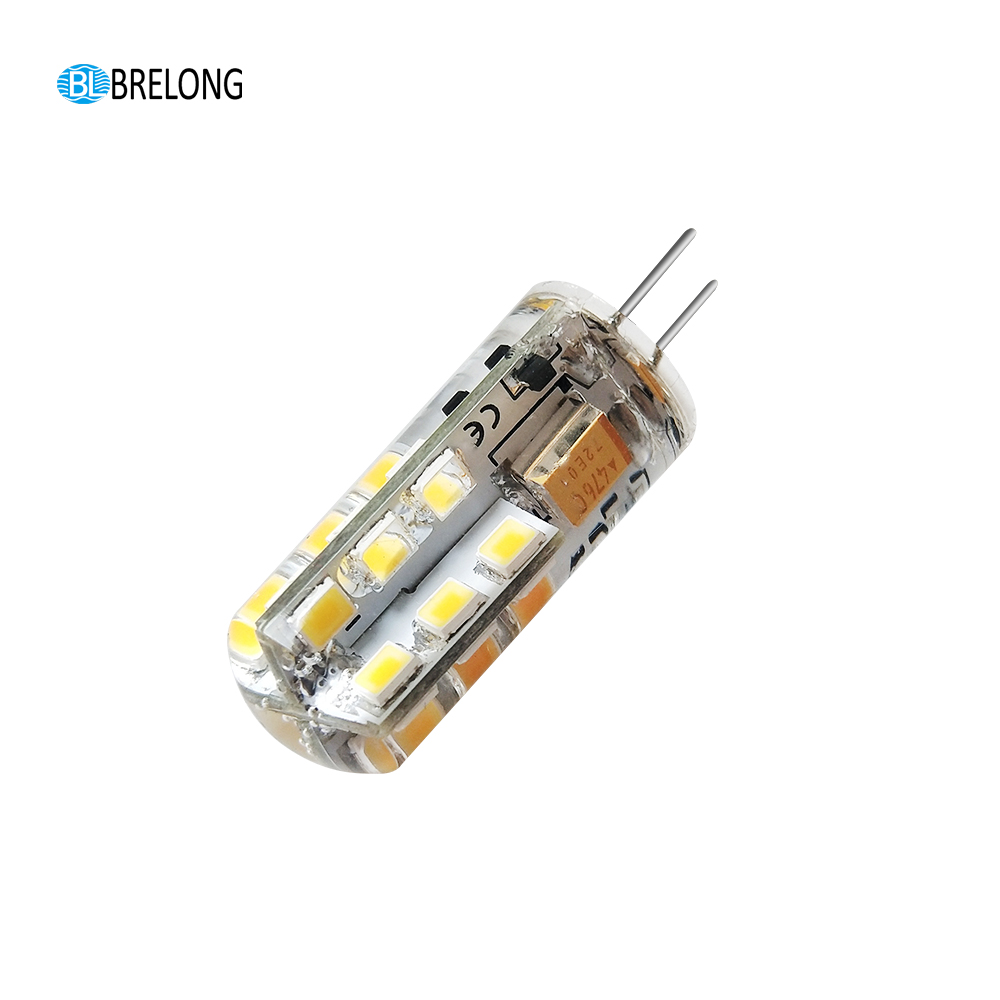 BRELONG G4 Dimming 24LED-2835 Silicone Corn Light AC12V 1PC