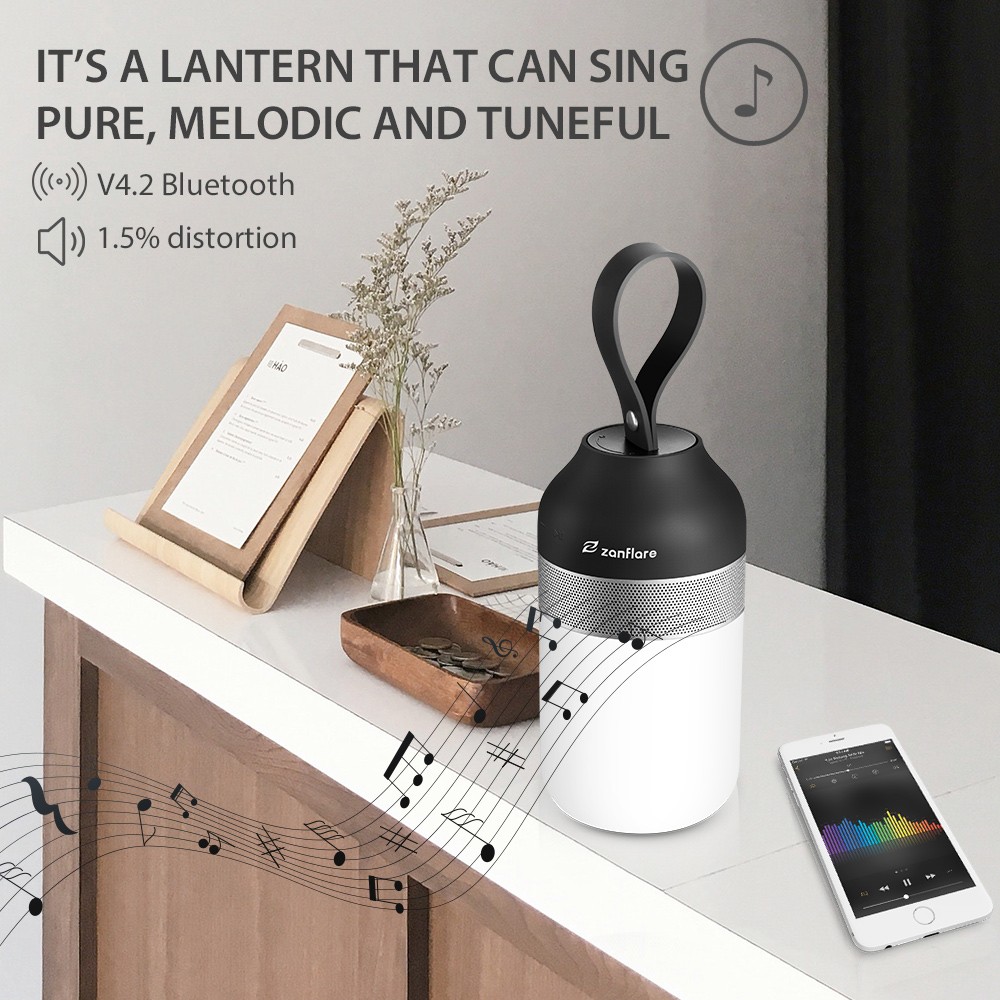 zanflare Portable Outdoor Smart Speaker Light