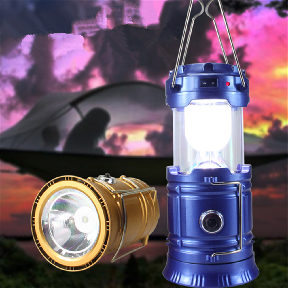 Camping Lantern LED Outdoor Lighting Folding Camp Tent USB Rechargeable