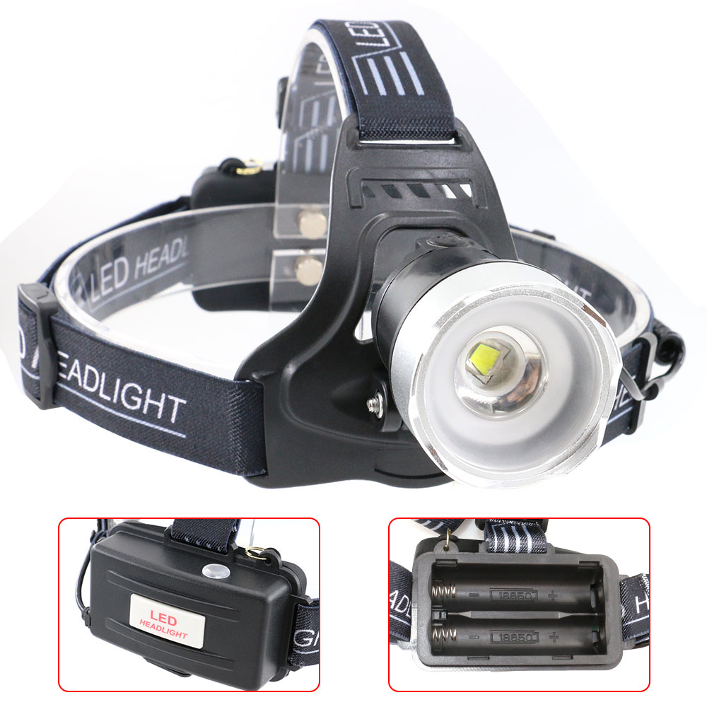 UltraFire B13-A1 XM-L2 1000 Lumens 2 Rechargeable Light Headlamps