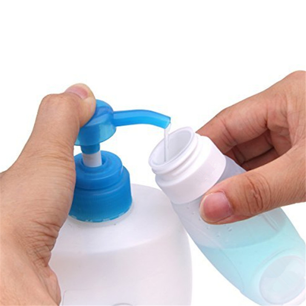 (89ml) Portable Soft Silicone Gel Travel Bottles Set Tube Container