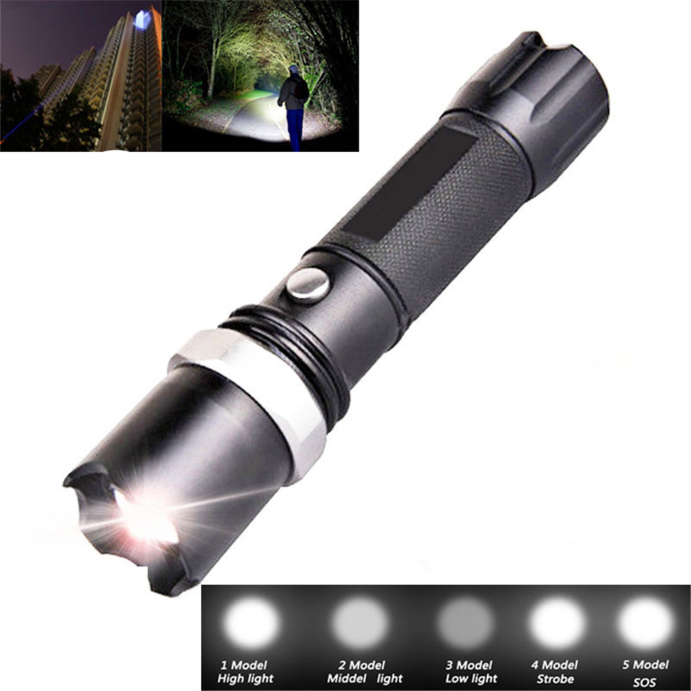 LED Rechargeable Light Long Shots Flashlight