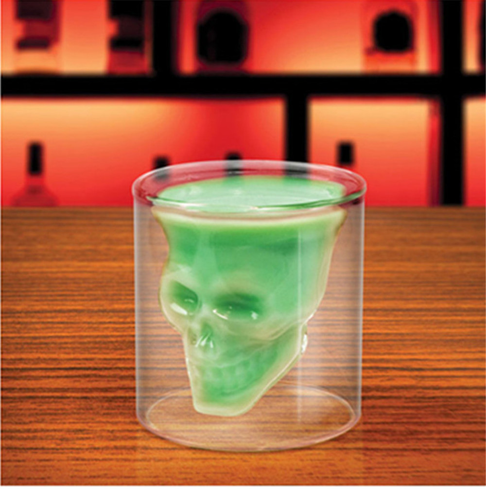 Sizes Halloween Skull Cup Wine Head Creative Party Drink Ware Transparent