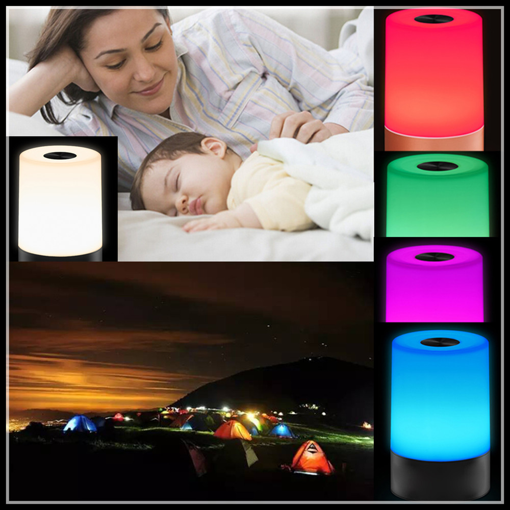 Seven Colors Smart Touch Control Reading-Baby Rest Night Light