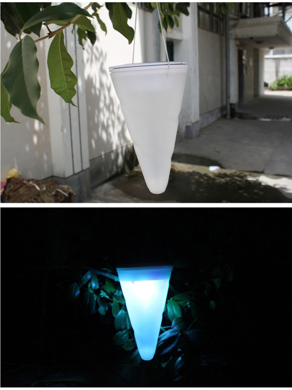 BRELONG Solar Garden Hanging Light Outdoor Landscape Waterproof Lamp 1pcs