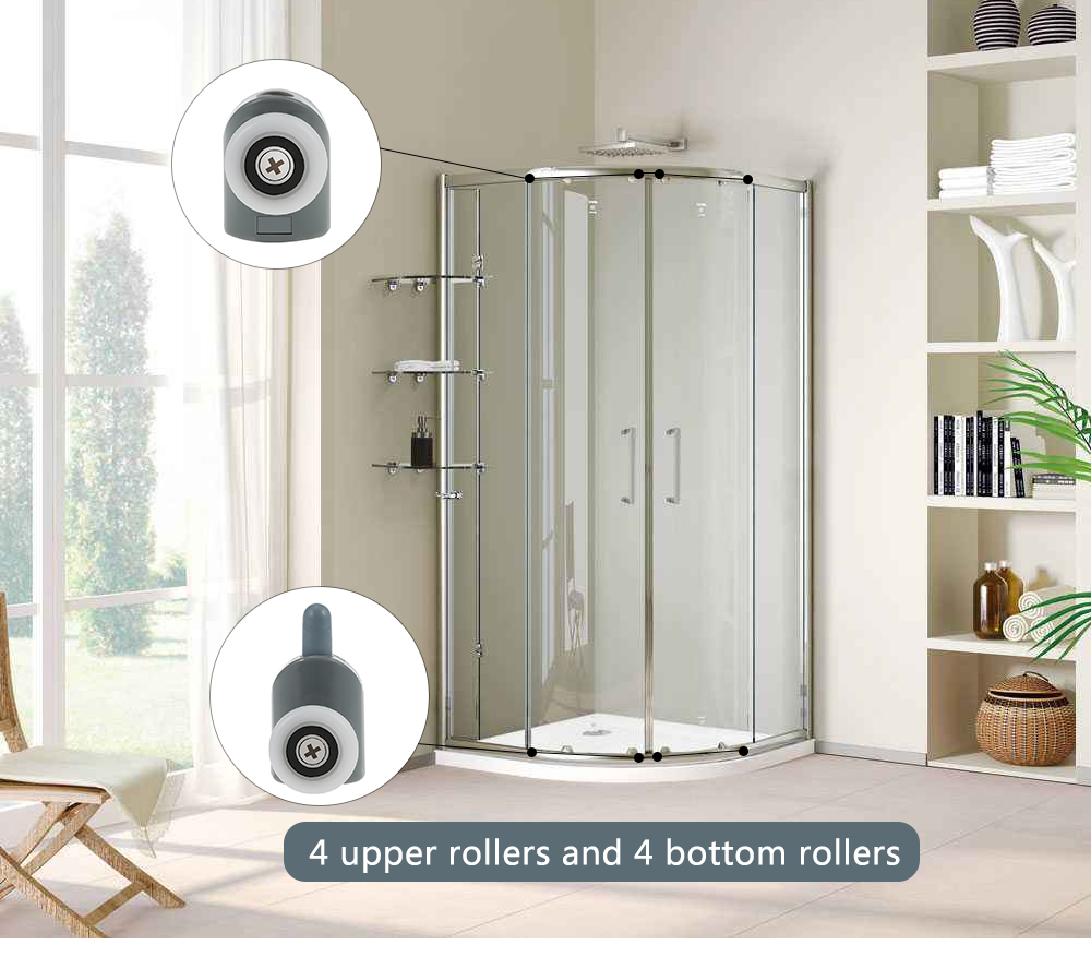 Bathroom Shower Door Wheels 8PCS