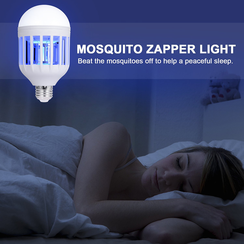 E27 Mosquito Killer Bug Zapper LED Light Bulb Insect Trap for Indoor Outdoor