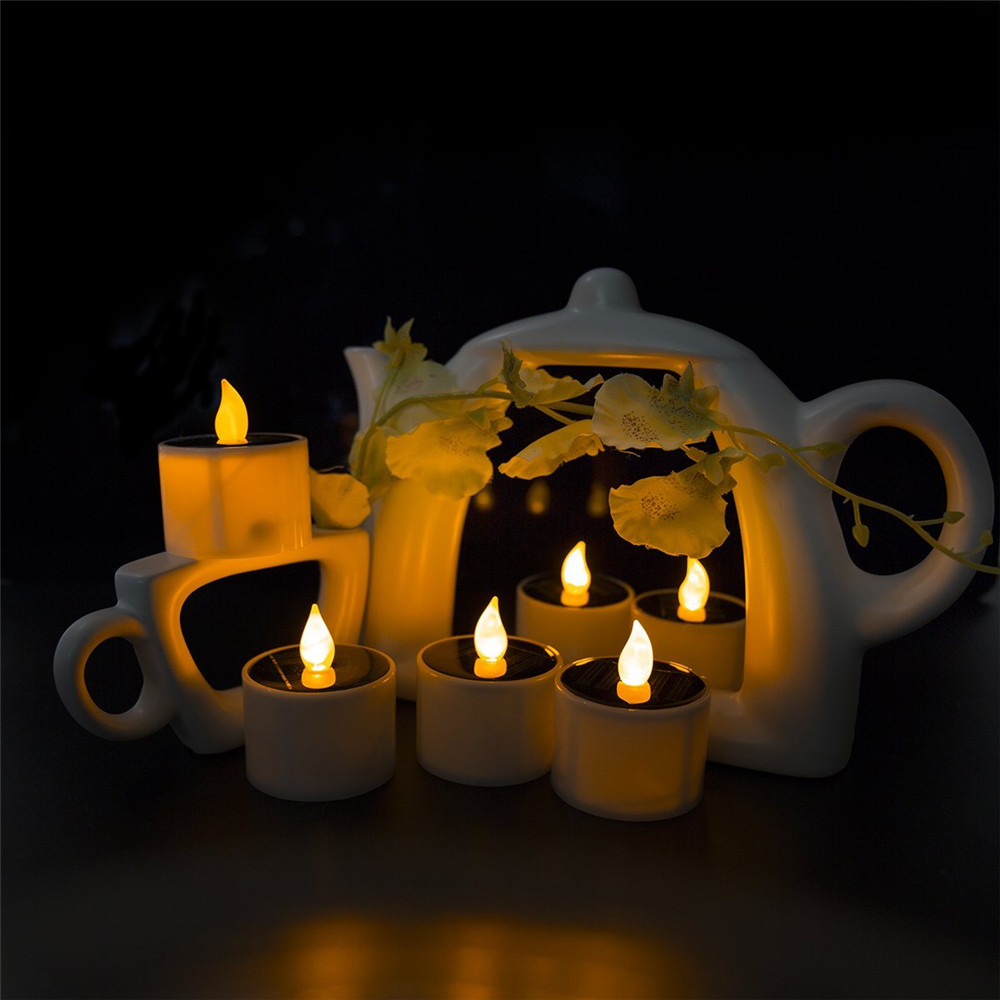 YWXLight Solar Power Candles Lamp Night Light for Decoration