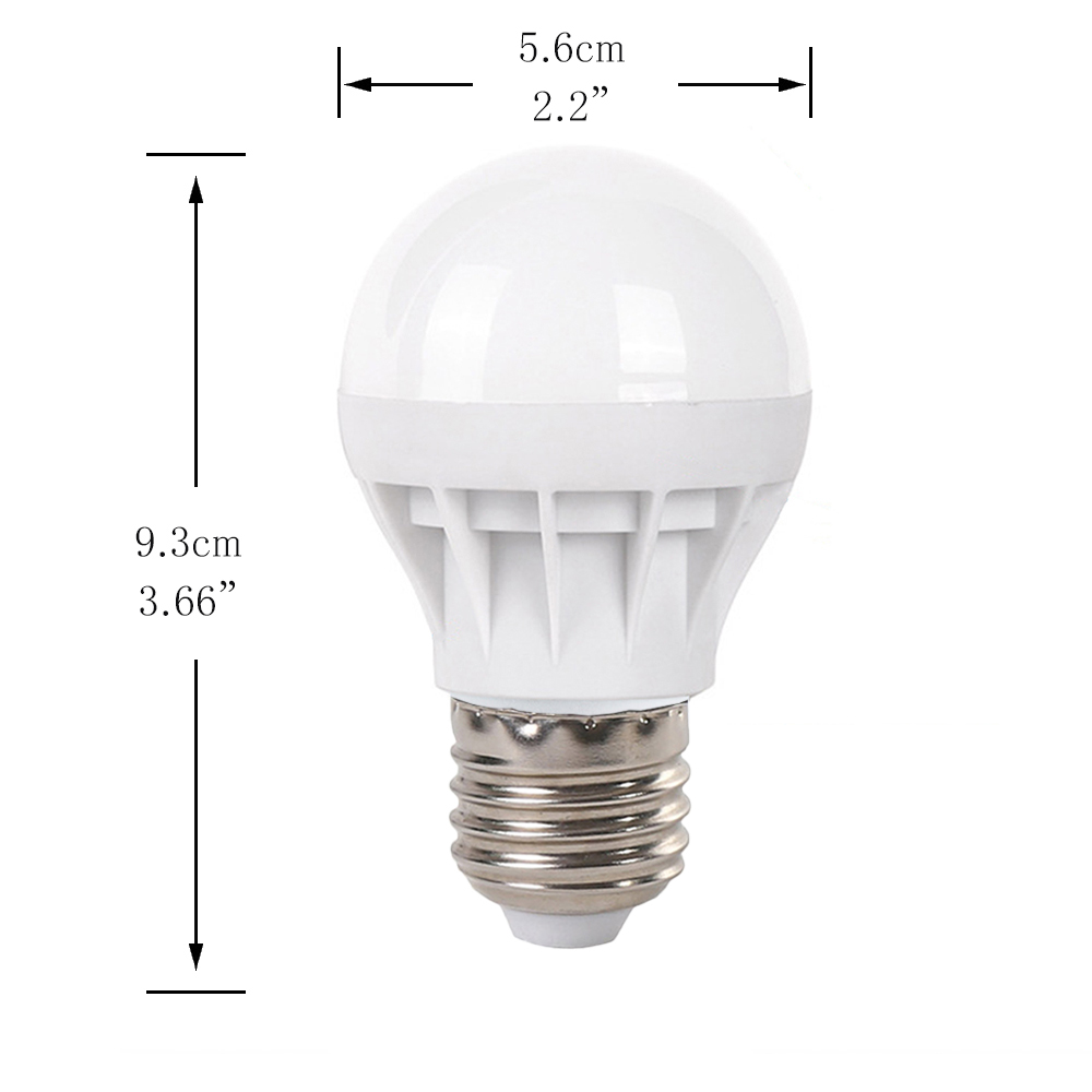 YouOKLight YK0067-E26-W 3W White Light LED Light Bulb for Home Lighting AC 220V