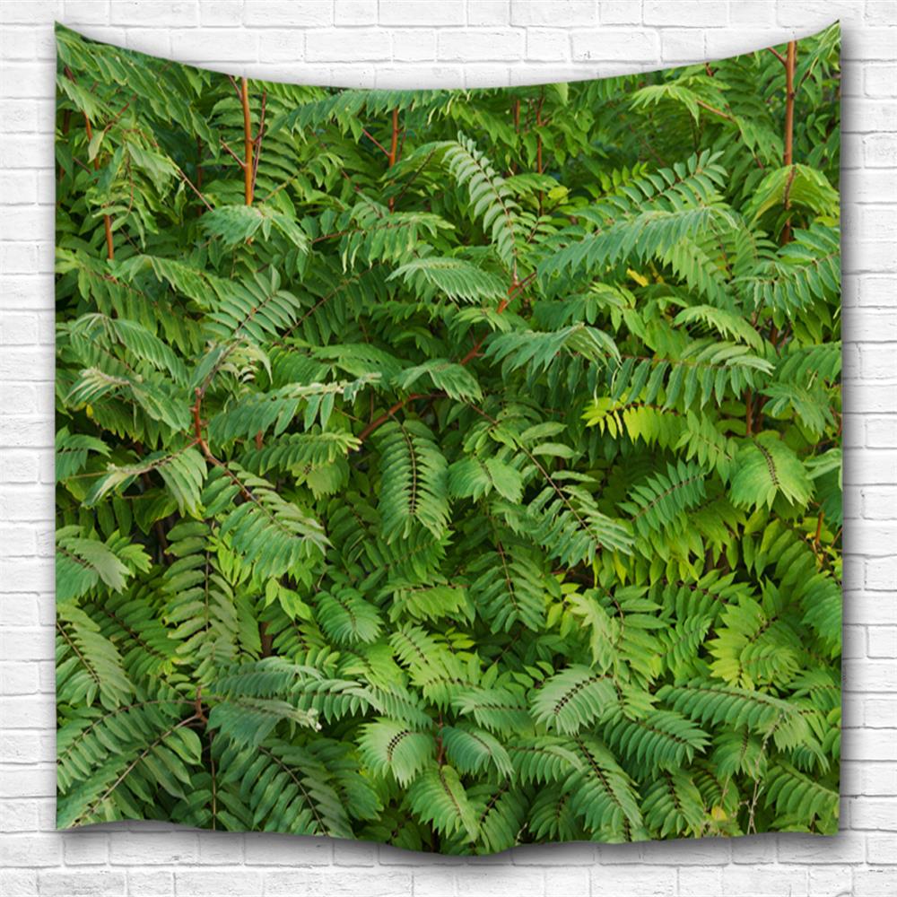Green Leaf 3D Printing Home Wall Hanging Tapestry for Decoration