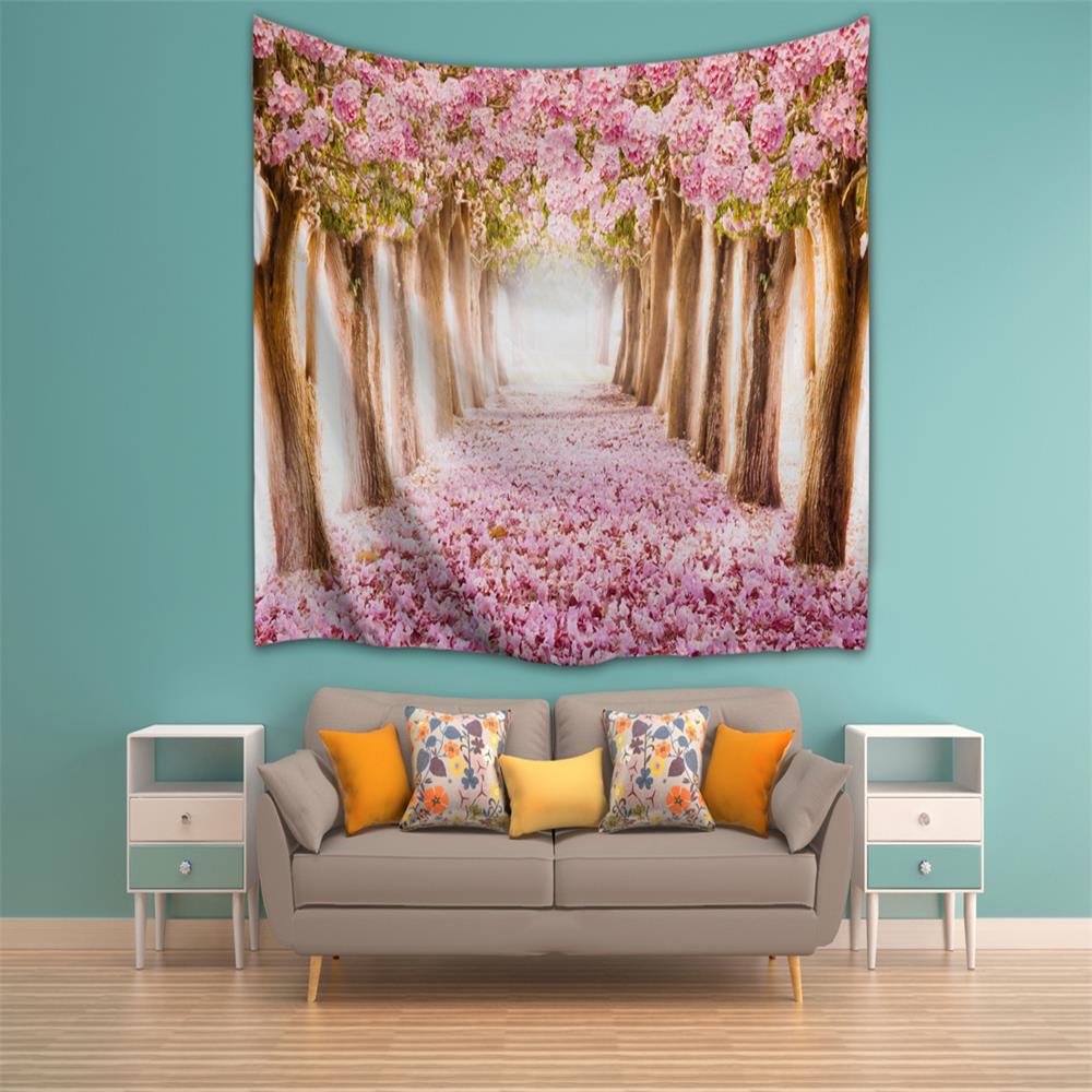Fallen Flowers 3D Printing Home Wall Hanging Tapestry for Decoration