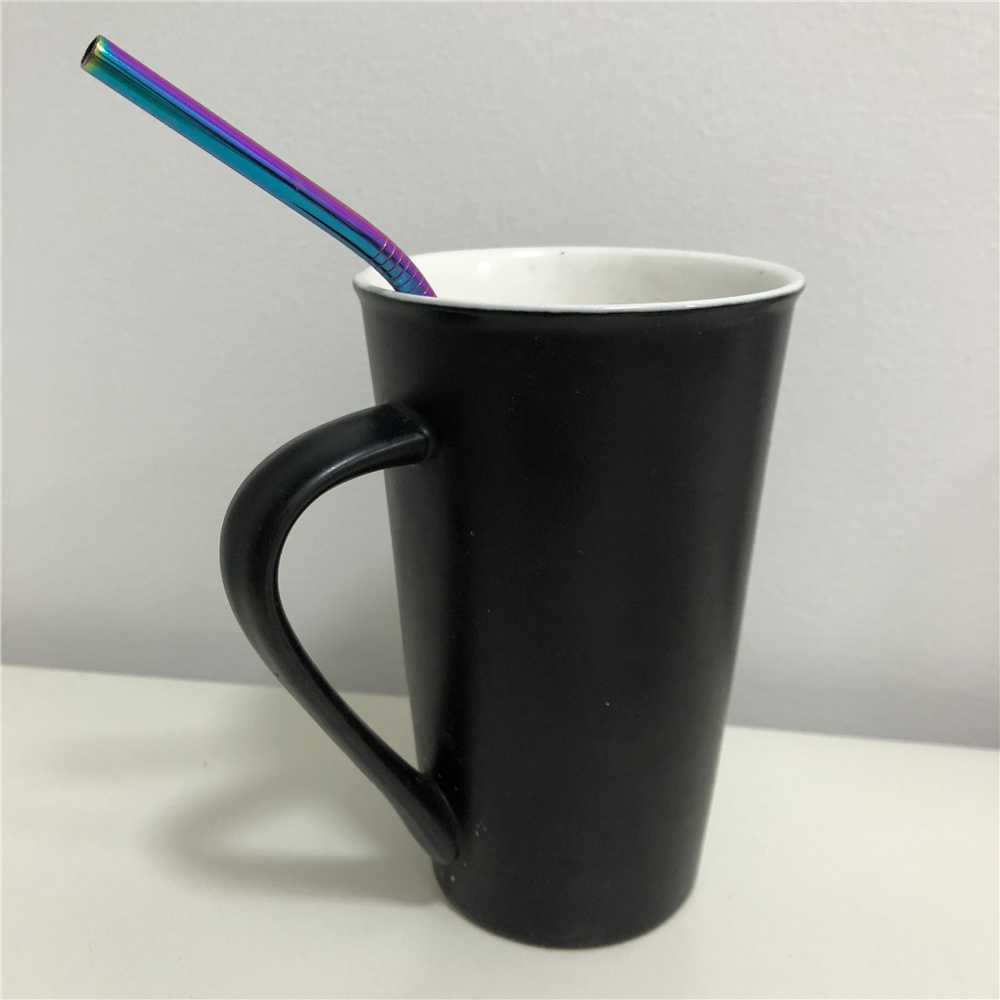 1PCS High Quality Stainless Steel Colorful Drinking Straw