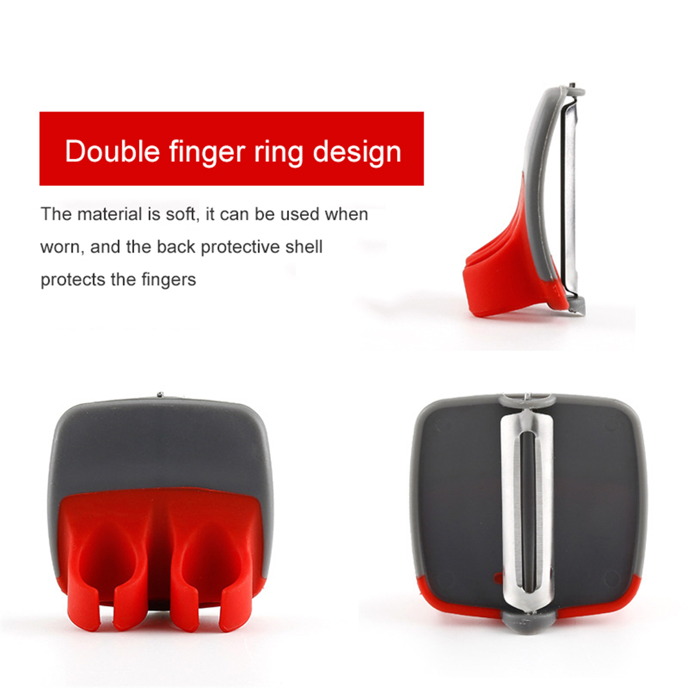 Creative Fruit Peeler Double Finger Blade Slicer