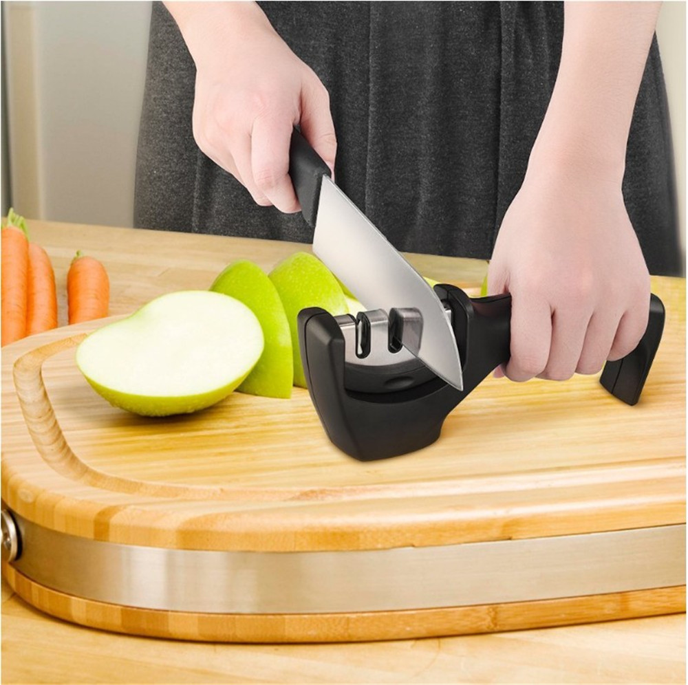 Professional Kitchen Sharpener 3 Step Knife Sharpening System