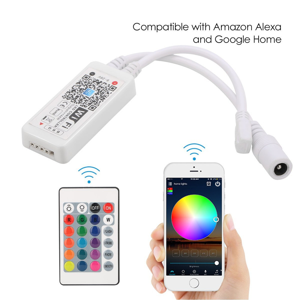 SUPli 5050 10M RGB Strip Light with Wifi Smart Controlled 6A Power Supply