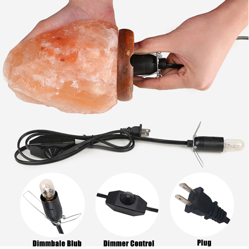 YouOKLight YK6618-US Himalayan Salt Lamp Cord (5feet US Plug) Dimmable Switch