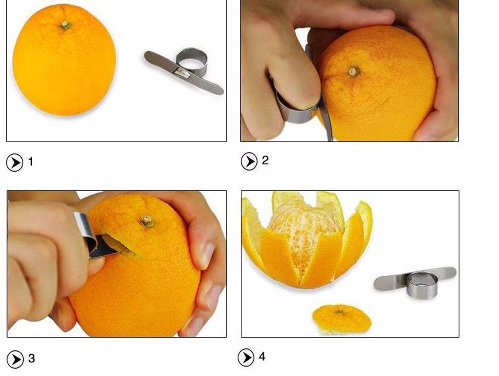 Stainless Steel Orange Peeler Fruit vegetable Lemon Kitchen Tool