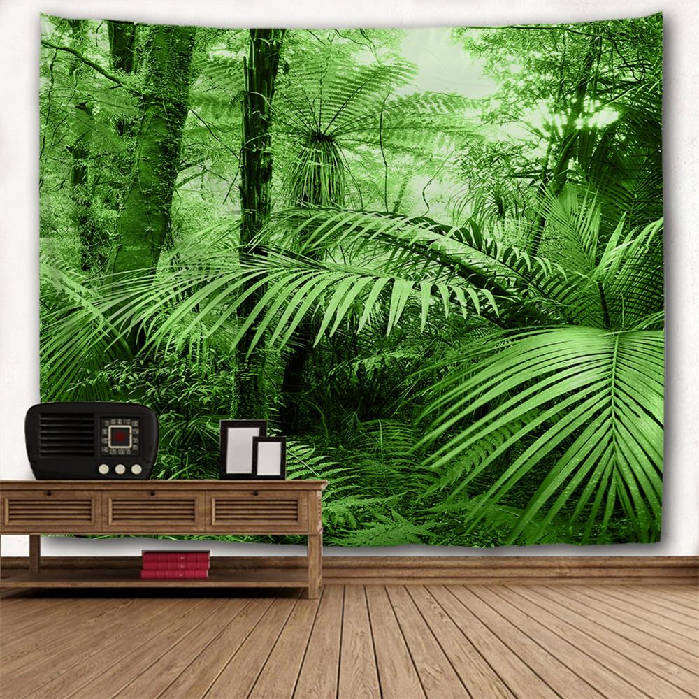 Tropical Forest 3D Printing Home Wall Hanging Tapestry for Decoration
