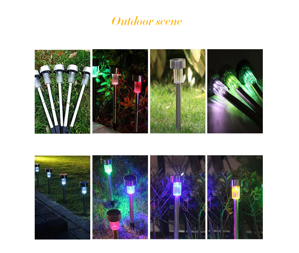 BRELONG LED Solar Lawn Light for Outdoor Garden 10PCS