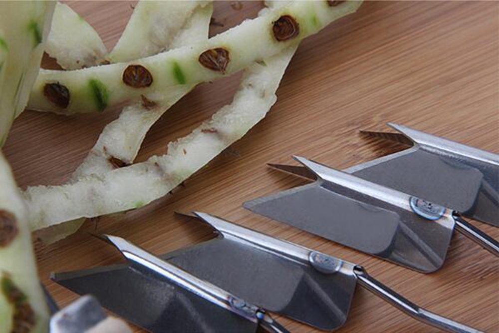 V Shaped Stainless Steel Pineapple Eye Peeler Remover Fruit Knife Tool
