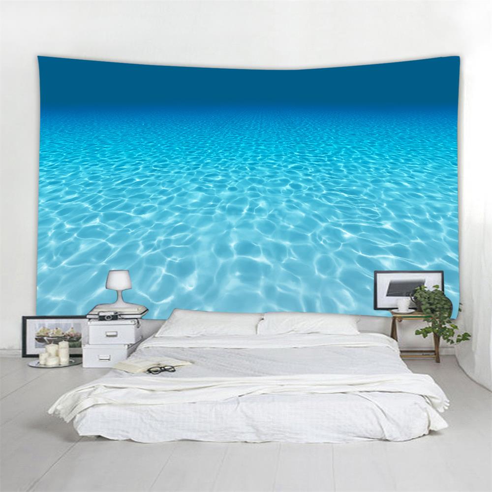Ocean Water Cube 3D Printing Home Wall Hanging Tapestry for Decoration