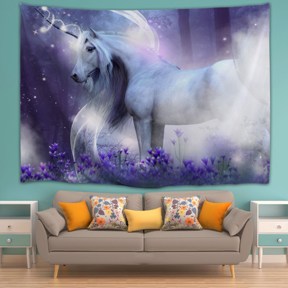 Pegasus Unicorn 3D Printing Home Wall Hanging Tapestry for Decoration