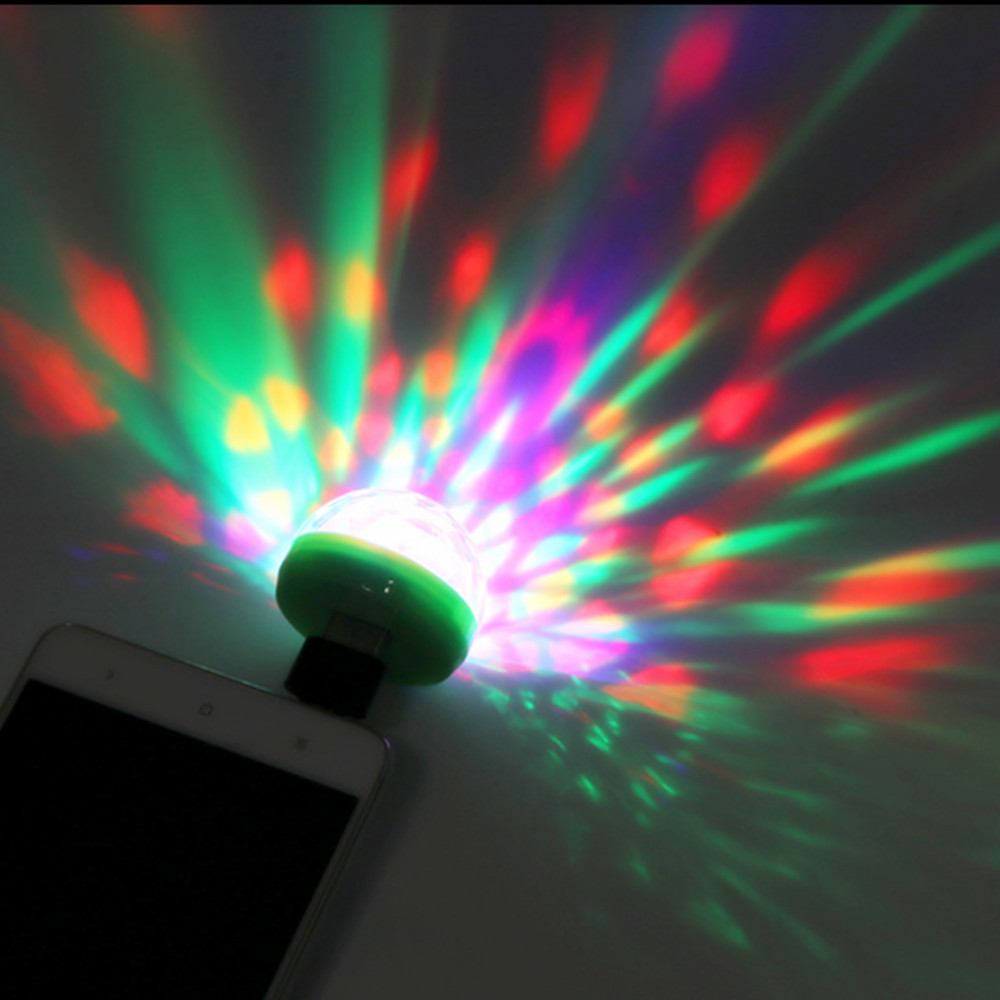 Mini Disco Ball USB Powered Stage Light RGB Stage Decoration