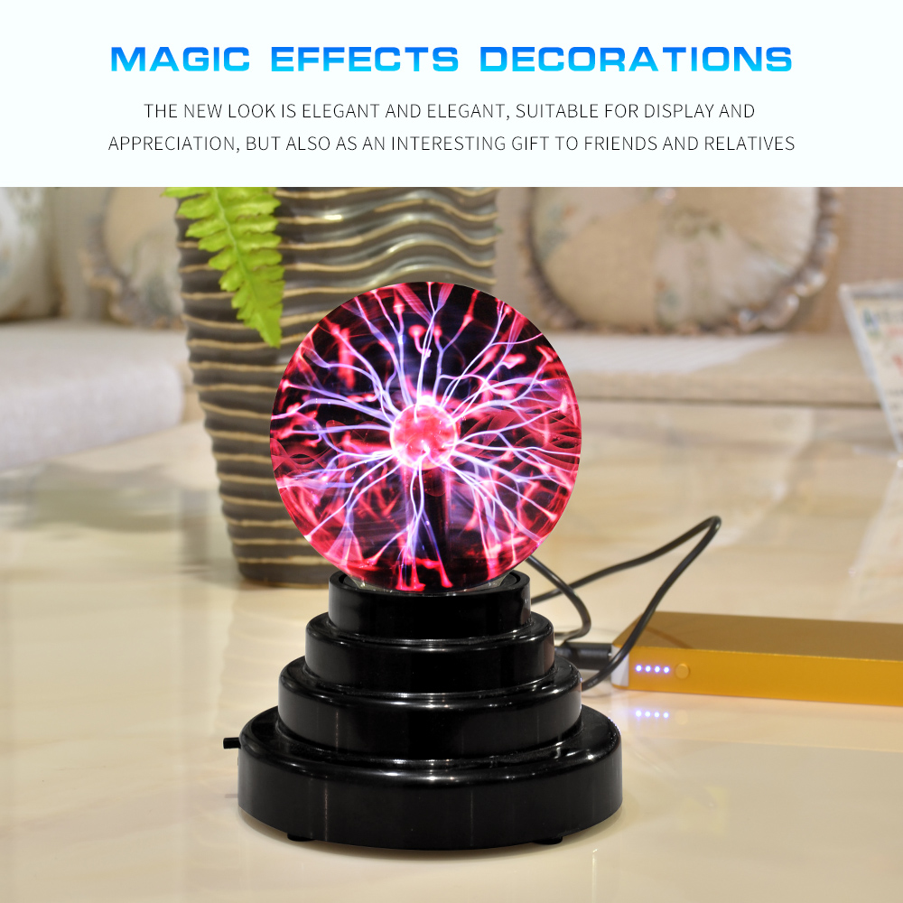 Gifted Touching Decoration Glass Plasma Ball Lamp