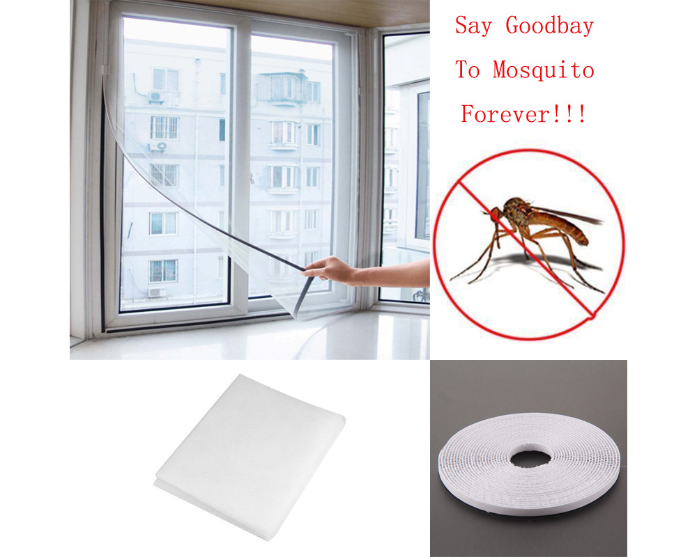 Home Insect Mosquito Self-adhesive Window Mesh Door Curtain