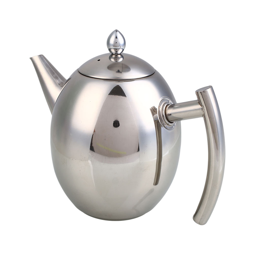 1L Stainless Steel Kettle Teapot Coffee Pot Filter Strainer Home Barware