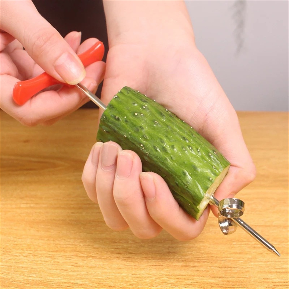 Manual Screw Slicer Vegetables Spiral Knife Carving Tool