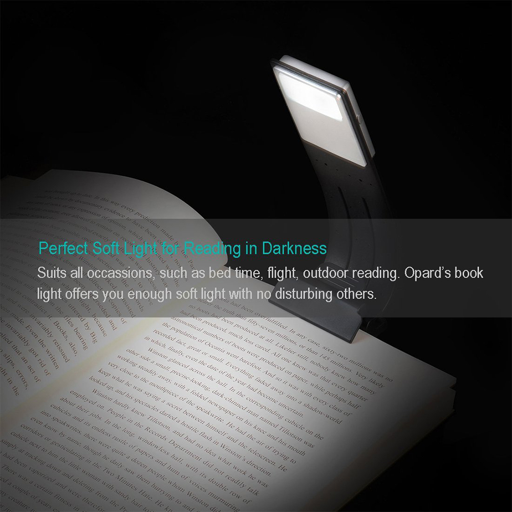 Utorch Kindle LED Clip Reading Light USB Folding Rechargeable Portable Lamp