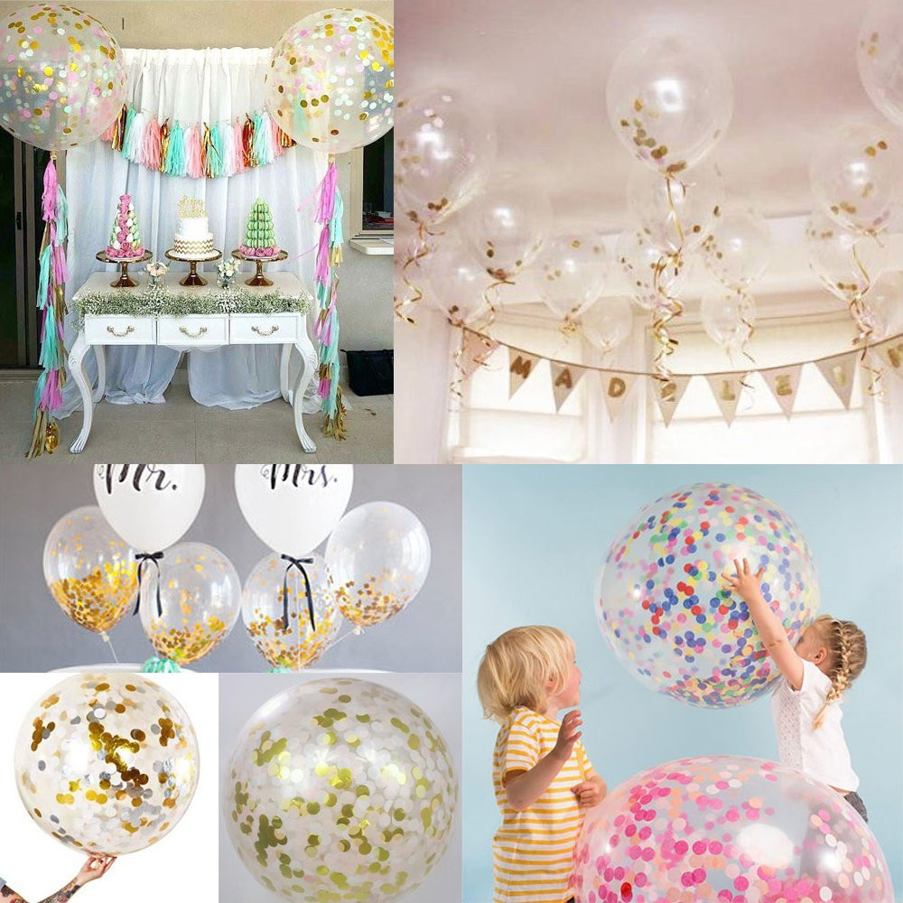 12 Inch Sequin Latex Balloon Romantic Wedding Party Decoration
