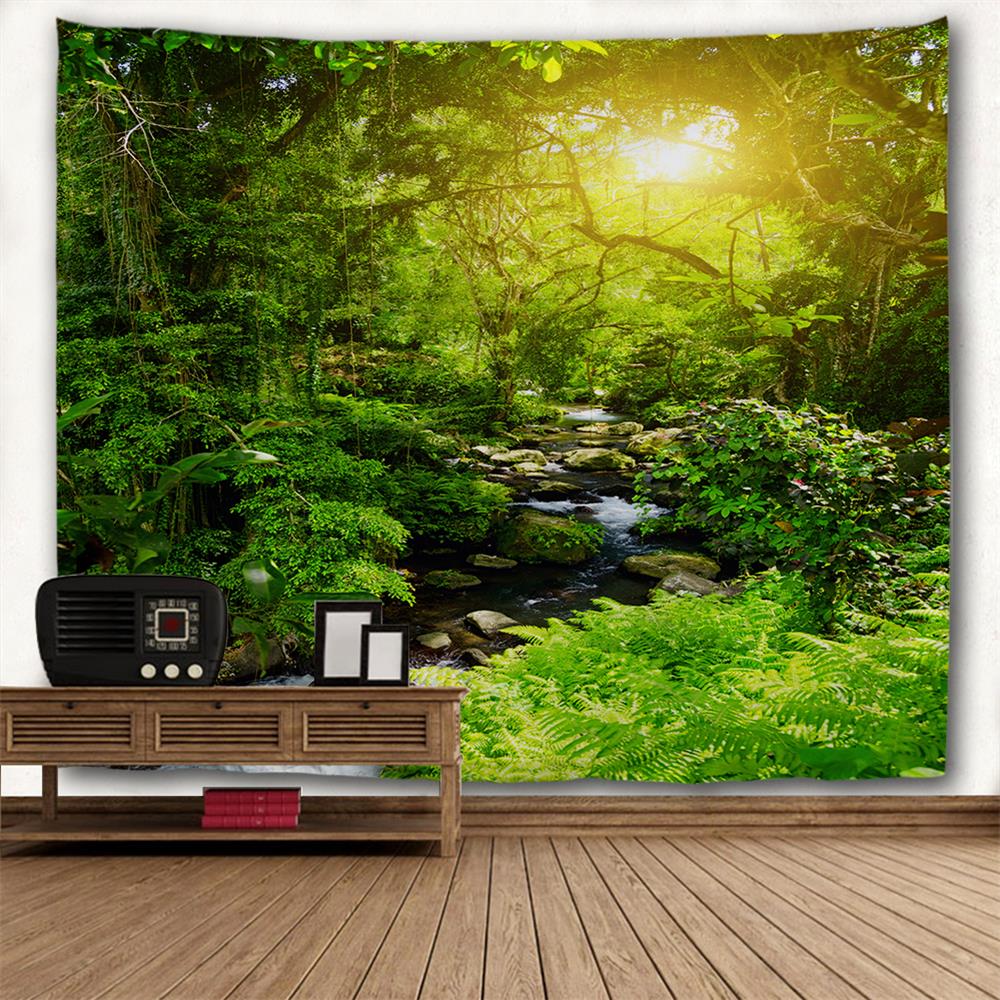 Forest Creek 3D Printing Home Wall Hanging Tapestry for Decoration