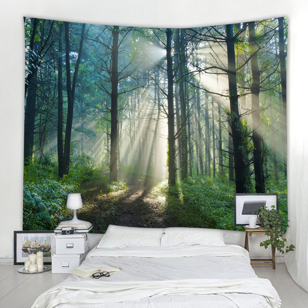 Dense Forest 3D Printing Home Wall Hanging Tapestry for Decoration
