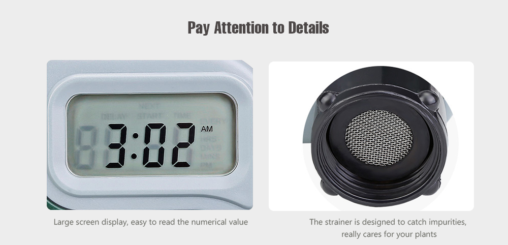 Single Outlet Hose Faucet Timer with Large Digital Display for Yard Garden Greenhouse