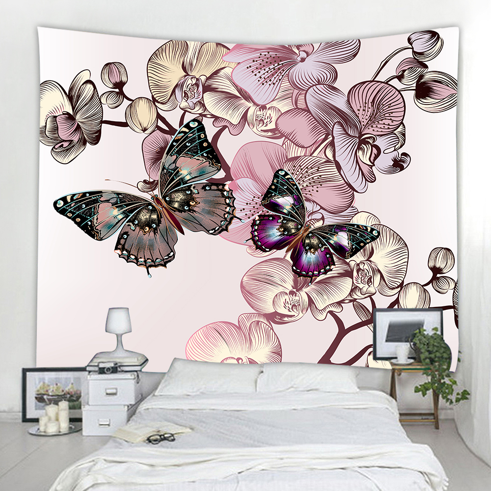 Butterfly 3D Printing Home Wall Hanging Tapestry for Decoration