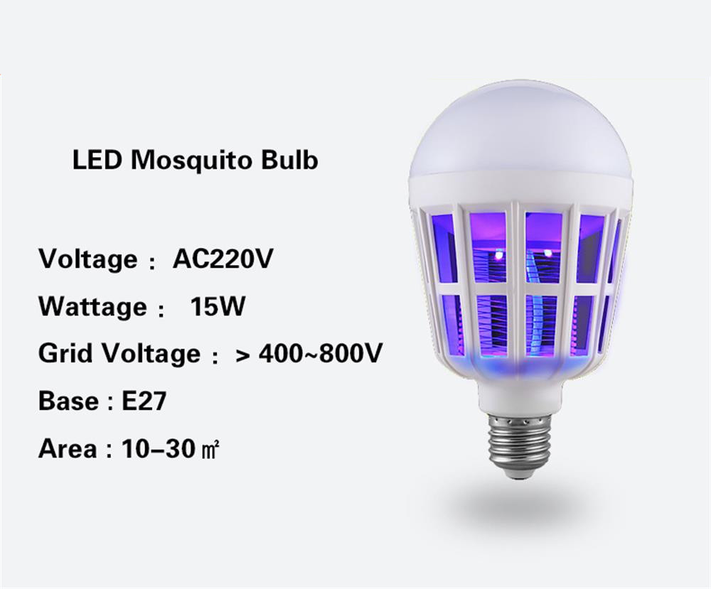 LED Mosquito Killer Bulb 220V 15W