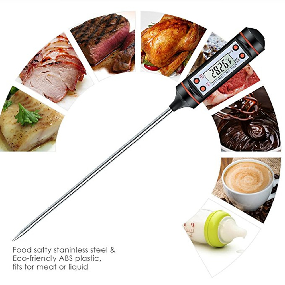 Upgraded Digital Meat Thermometer Instant Reaction Cooking 5.9 Inch Long Probe