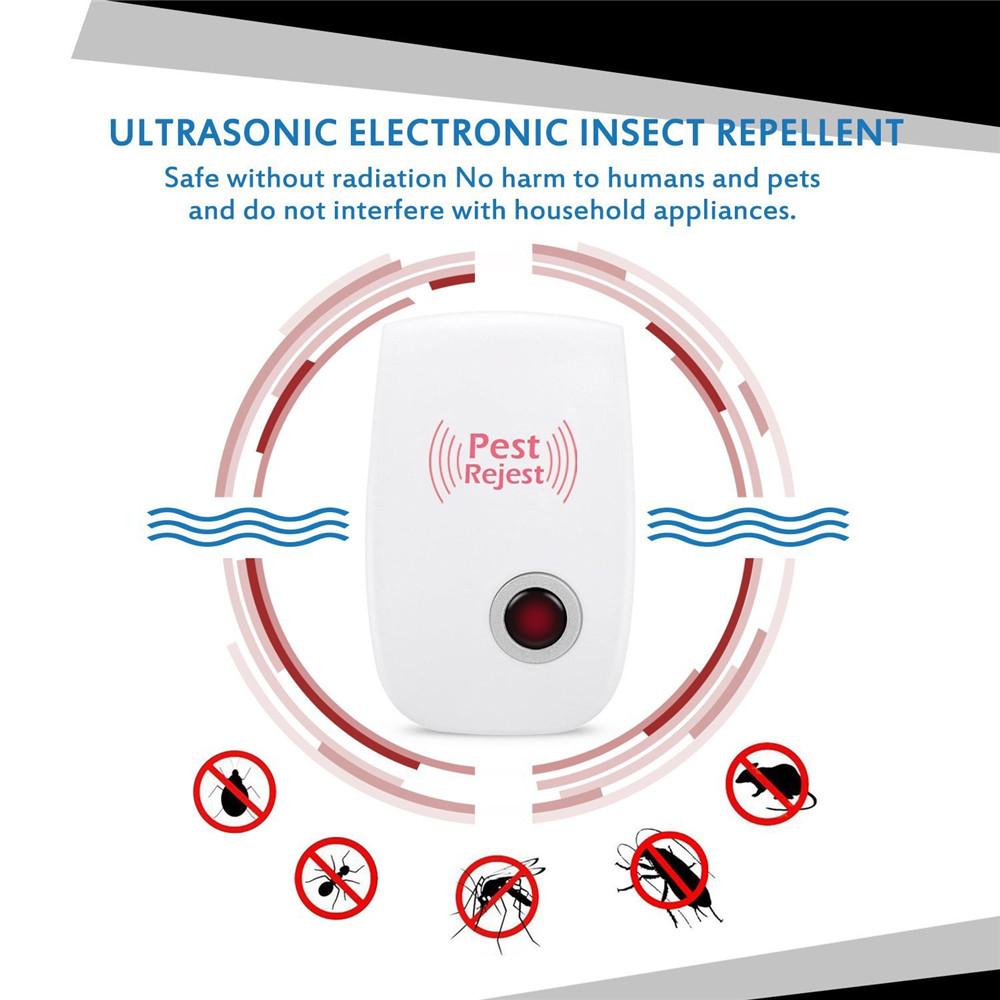 Ultrasonic Pest Repeller Home Control Repellent Plug in Electronic
