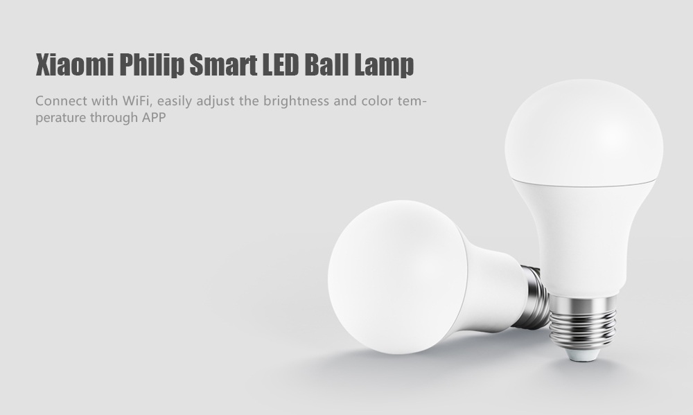 PHILIPS 6.5W E27 220 - 240V 450LM 3000 - 5700K Stepless Dimming Smart LED Ball Lamp