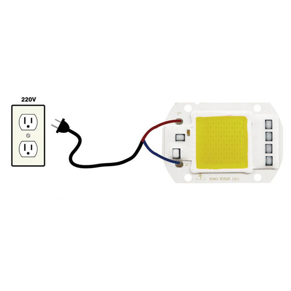 50W 220V DIY COB LED Chip Bulb Bead for Flood Light