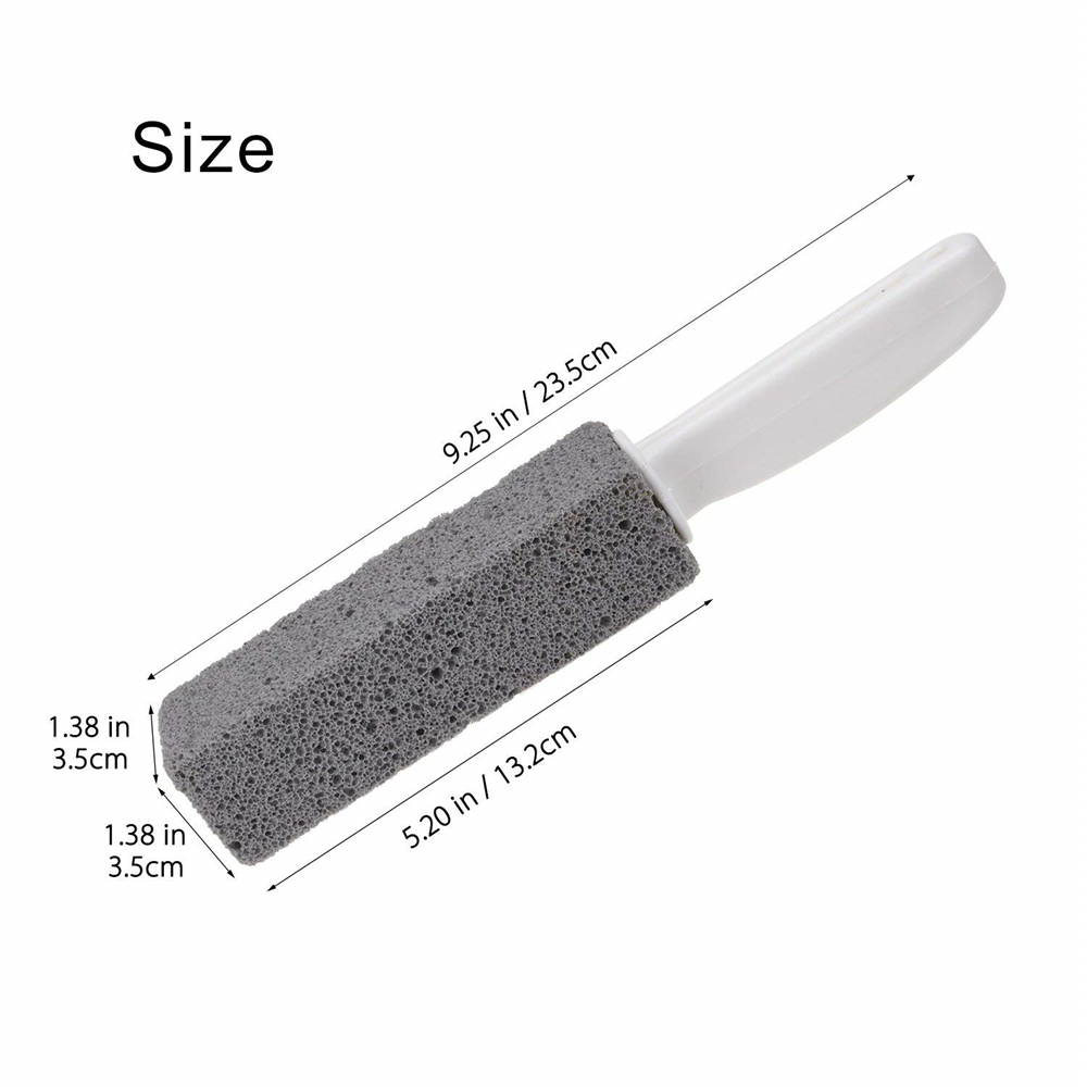 Toilet Bowl Pumice Cleaning Stone with Handle Rust Grill Griddle Cleaner 2pcs