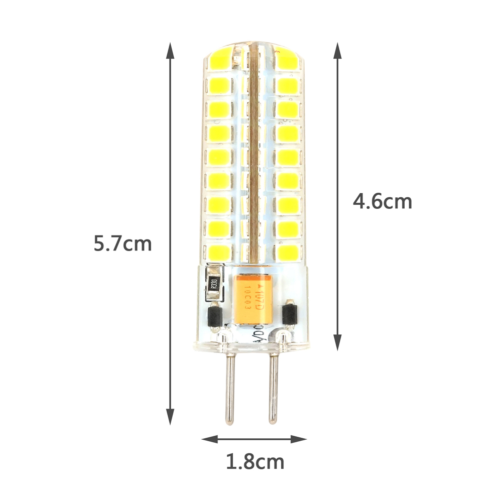 GY6.35 LED Bulbs 5W Bi-pin Base AC/DC 12V 2700-3000K Warm White Dimmable